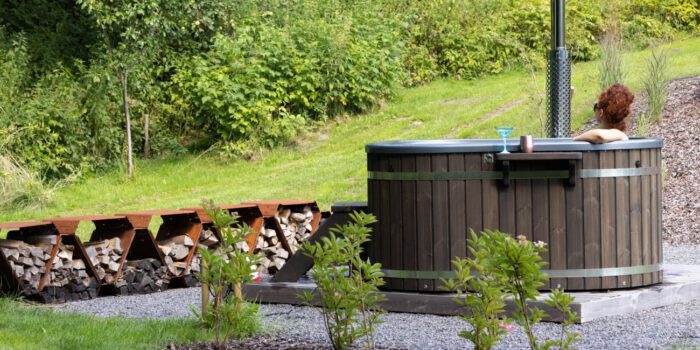 Hottub Square 200x200cm met externe kachel - Afbeelding 3