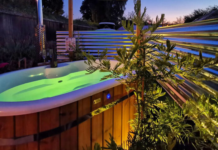 Hottub Oval 180x120cm met externe kachel - Afbeelding 4