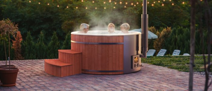Hottub Round 200cm met interne kachel - Afbeelding 9