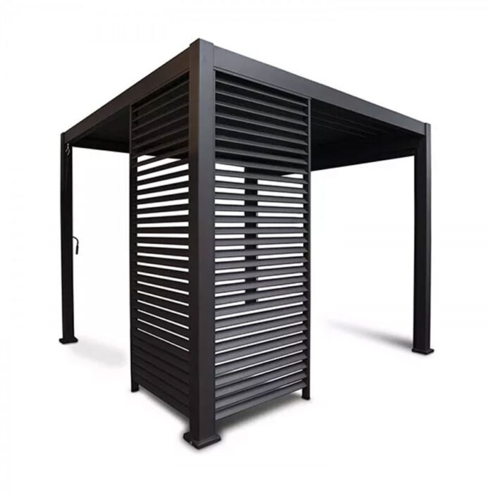 Alumel Louvre Shutter 93 - Voor 300 cm zijde - Graphite